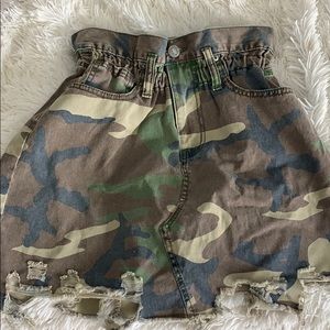 Camo fade skirt
